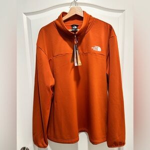 The North Face Men’s Orange 1/4 Zip Pullover, Size XXL